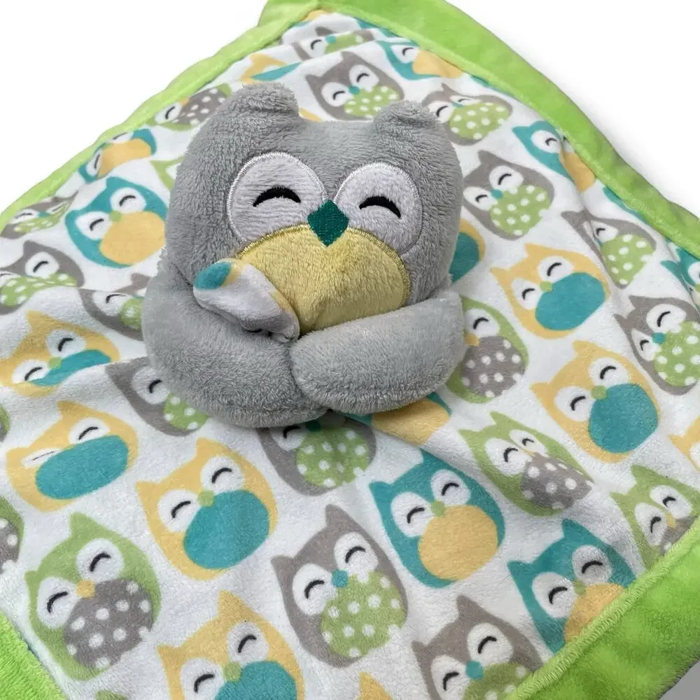 Carters Owl Lovey Security Blanket Soother Plush 67039 Sage Green Nursery 14